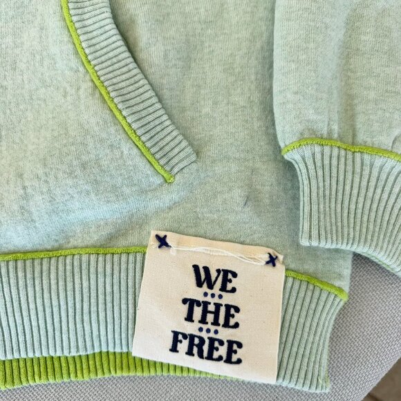 NWT Free People Oversized Cardigan Sweater Lime Green We The Free XS - Picture 11 of 14